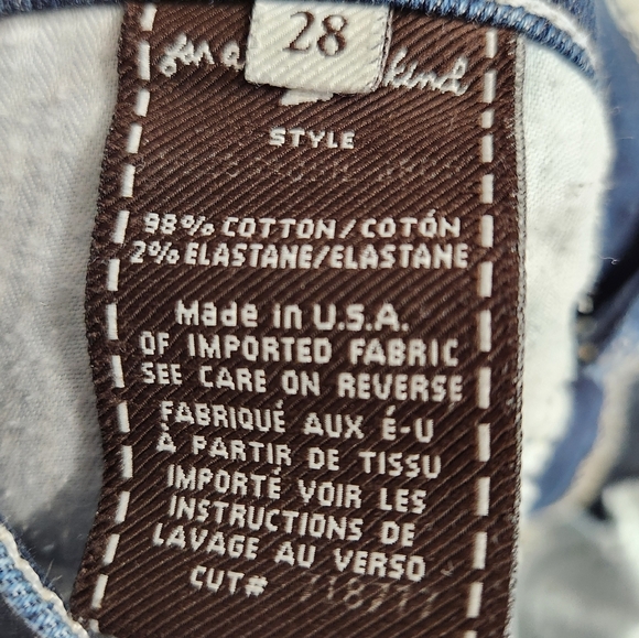 7 for all Mankind Dojo Mid Rise Dark Wash Flare Hem Jeans Size 28 X 28 L - Picture 13 of 15